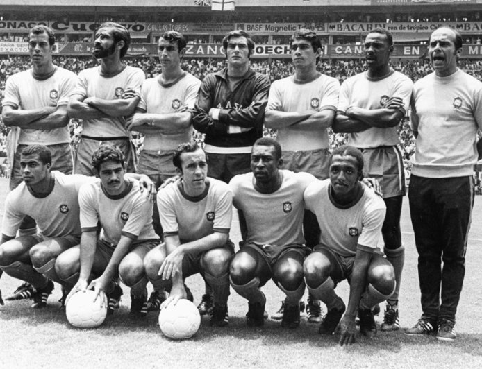 Seleção de 1970 lidera ranking mundial e é apontada como a melhor da história
