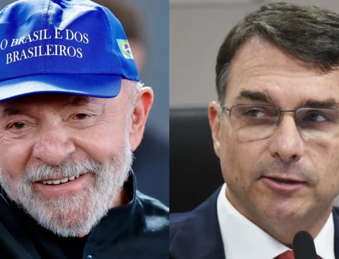 Pesquisa mostra Lula com 47,4% e Flávio Bolsonaro com 45,3% em eventual segundo turno