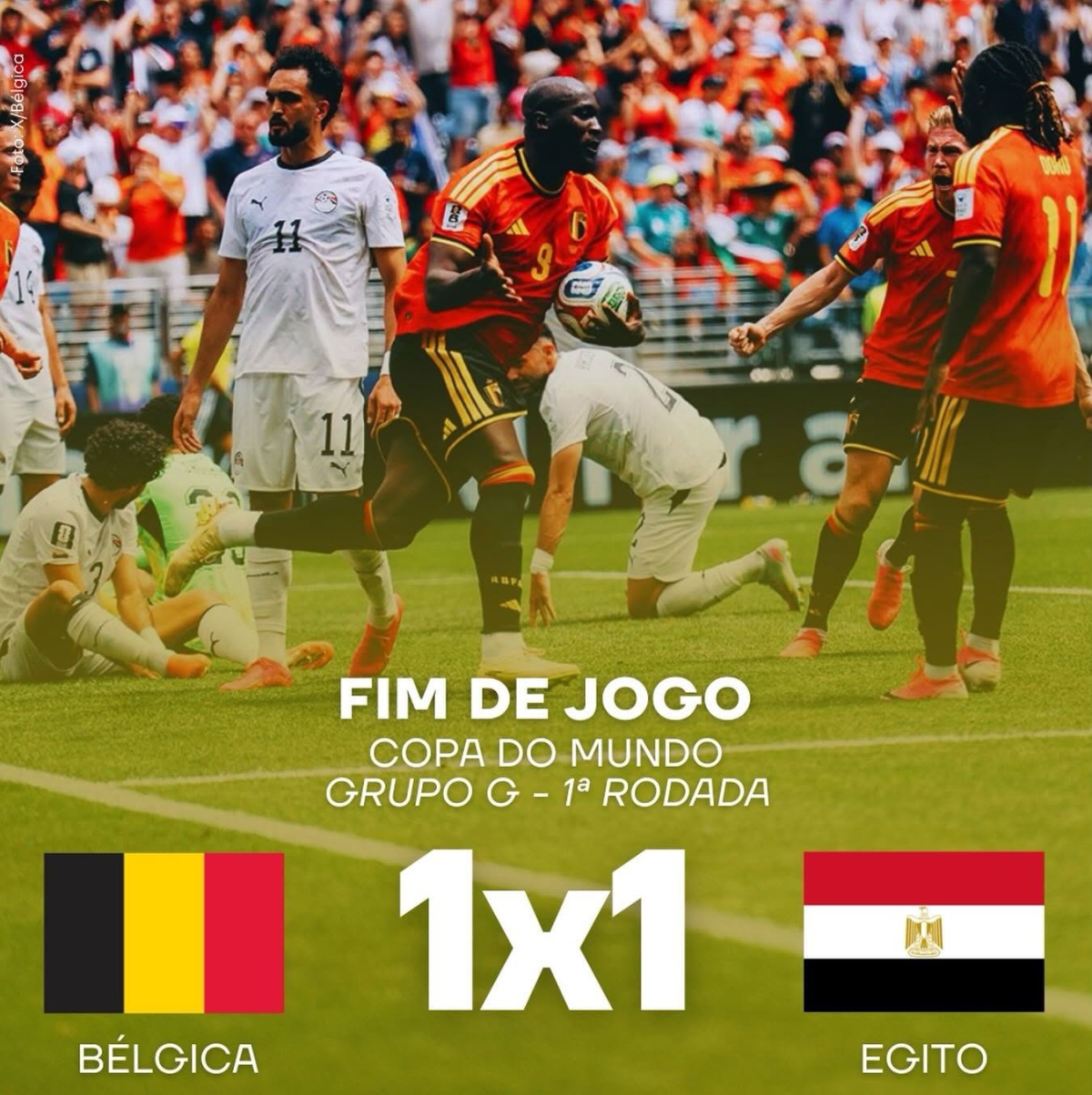 Copa do Mundo 2026: Bélgica e Egito empatam em estreia emocionante na Copa