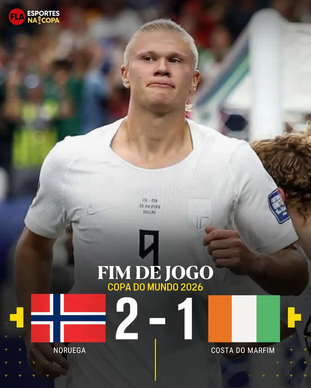 Haaland decide no fim, Noruega vence e enfrenta Brasil nas oitavas