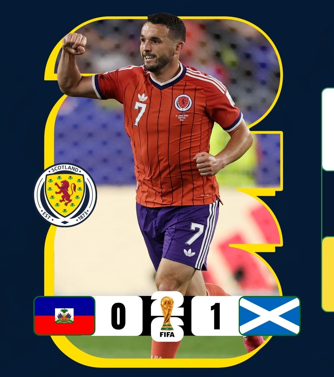 Copa do Mundo 2026: McGinn decide, Escócia bate o Haiti e lidera o grupo do Brasil