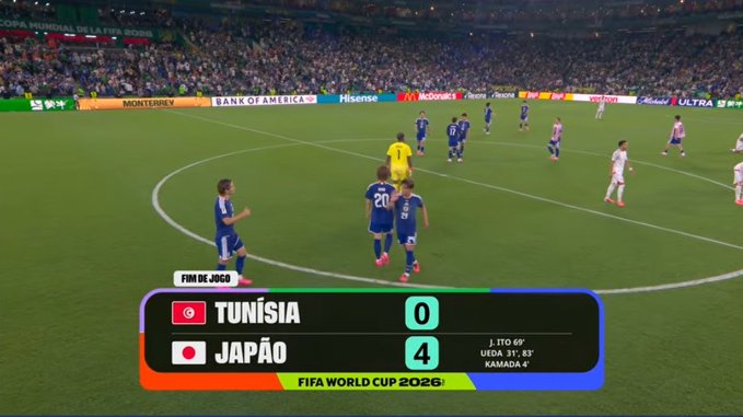 Copa do Mundo 2026: Japão goleia Tunísia em jogo histórico e pressiona Holanda