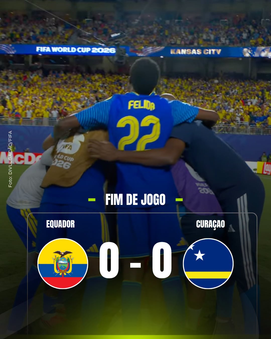 Copa do Mundo 2026: Seleções empatam em Kansas City e atacante chora no gramado