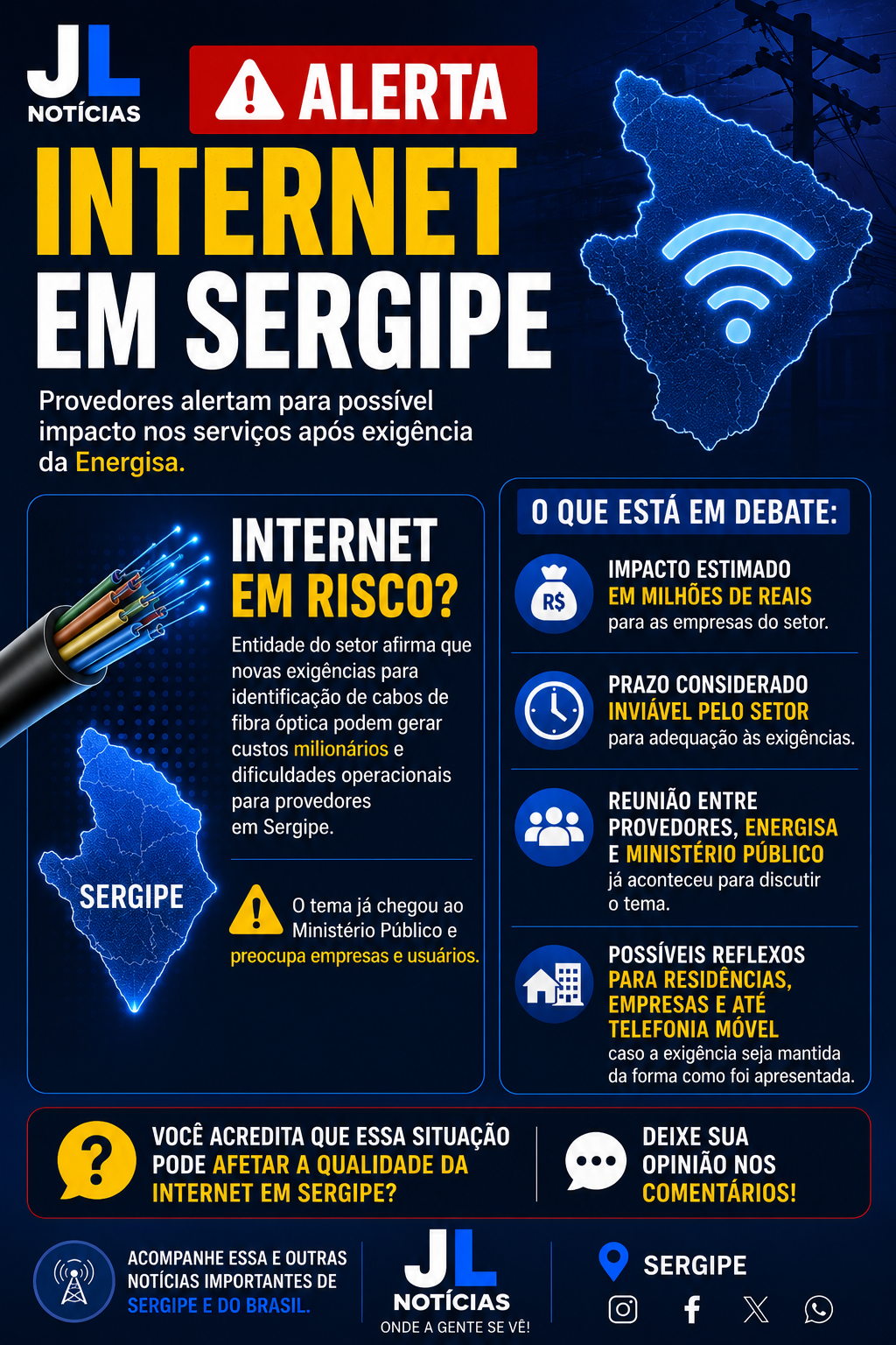 Internet em risco em Sergipe 