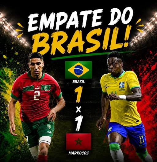 Copa do Mundo 2026: Brasil estreia com empate na Copa diante de Marrocos