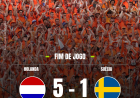 Copa do Mundo 2026: Holanda atropela Suécia com goleada histórica e assume liderança