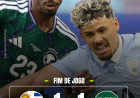Copa do Mundo 2026: Arábia Saudita surpreende e arranca empate histórico contra Uruguai