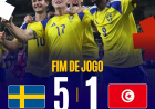Copa do Mundo de 2026: Suécia atropela Tunísia em goleada histórica e assume liderança