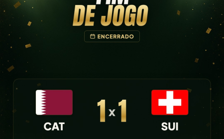 Copa do Mundo 2026: Catar arranca empate da Suíça em noite de estreia