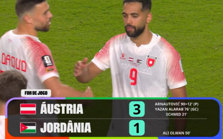Copa do Mundo 2026: Áustria vence Jordânia em partida histórica com brilho de atacante