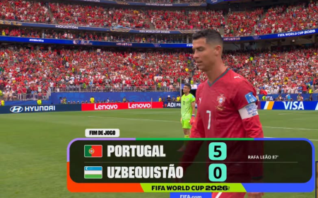 Copa do Mundo 2026: Portugal goleia Uzbequistão com show de Cristiano Ronaldo e quebra recordes