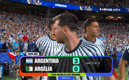 Copa do Mundo 2026: Argentina goleia Argélia com show e prêmio para Messi