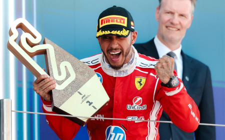 Aos 41 anos, Hamilton faz história e vence seu primeiro GP com a Ferrari na F1