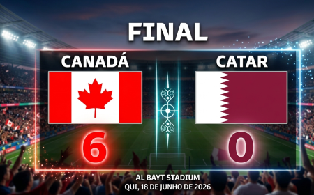 Copa do Mundo 2026: Canadá goleia Catar em jogo marcado por grave lesão
