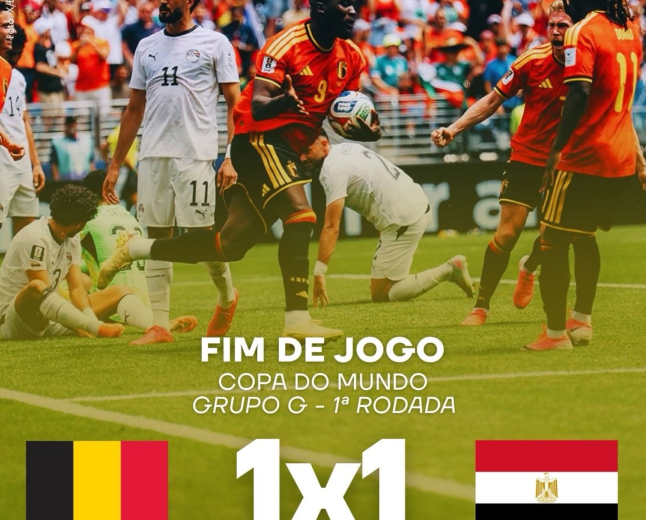 Copa do Mundo 2026: Bélgica e Egito empatam em estreia emocionante na Copa