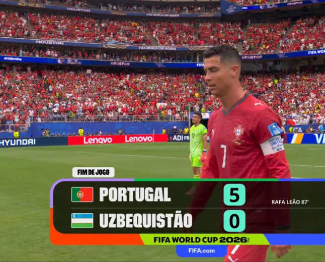 Copa do Mundo 2026: Portugal goleia Uzbequistão com show de Cristiano Ronaldo e quebra recordes