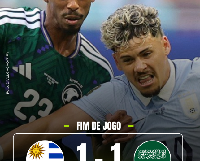 Copa do Mundo 2026: Arábia Saudita surpreende e arranca empate histórico contra Uruguai
