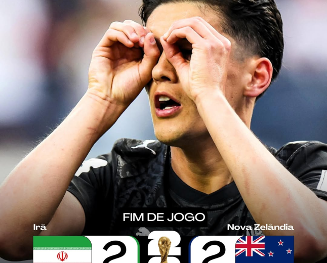Copa do Mundo 2026:  Irã e Nova Zelândia buscam empate eletrizante em campo