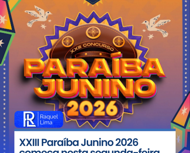 XXIII Paraíba Junino 2026 começa nesta segunda-feira no Busto de Tamandaré