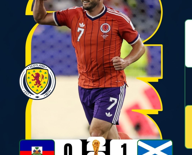 Copa do Mundo 2026: McGinn decide, Escócia bate o Haiti e lidera o grupo do Brasil