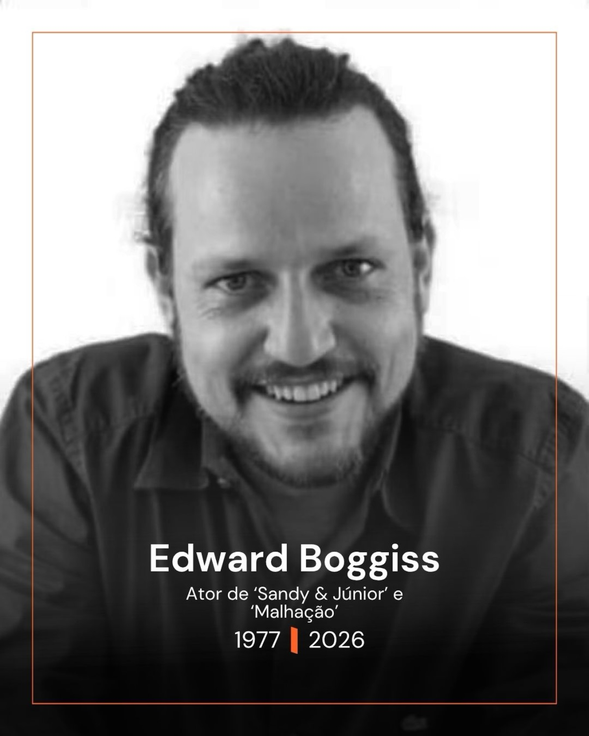 Ator Edward Boggiss morre aos 49 anos de idade
