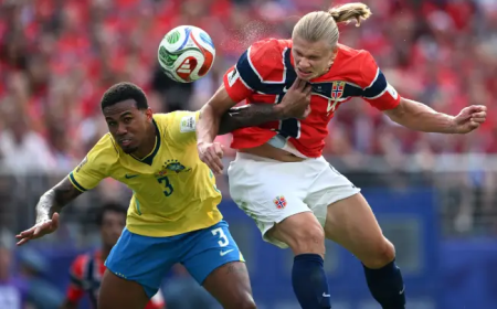 Haaland brilha, Noruega elimina Brasil e deixa Carlo Ancelotti balançando