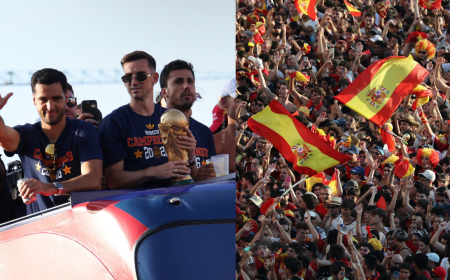 Espanha festeja bi mundial histórico reunindo multidão em Madri