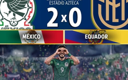 Seleção mexicana vence Equador e quebra jejum histórico