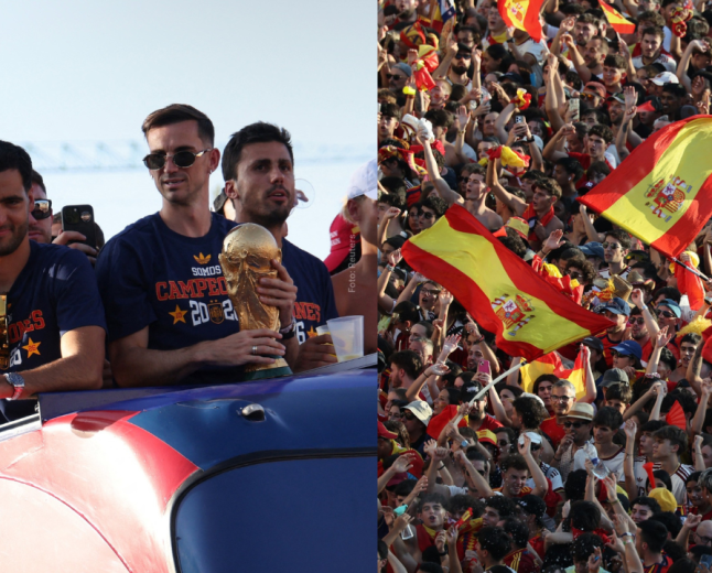 Espanha festeja bi mundial histórico reunindo multidão em Madri