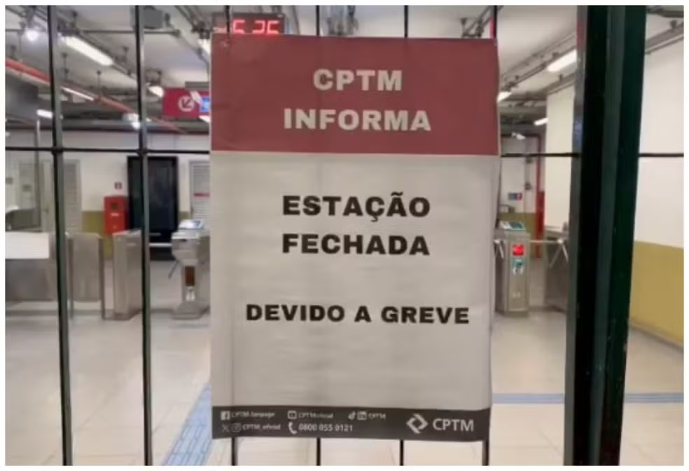 Greve afeta três linhas da CPTM e suspende rodízio em São Paulo
