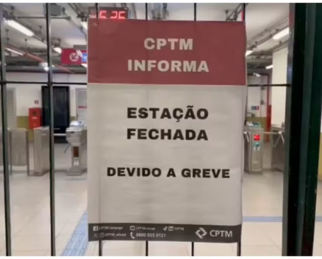 Greve afeta três linhas da CPTM e suspende rodízio em São Paulo