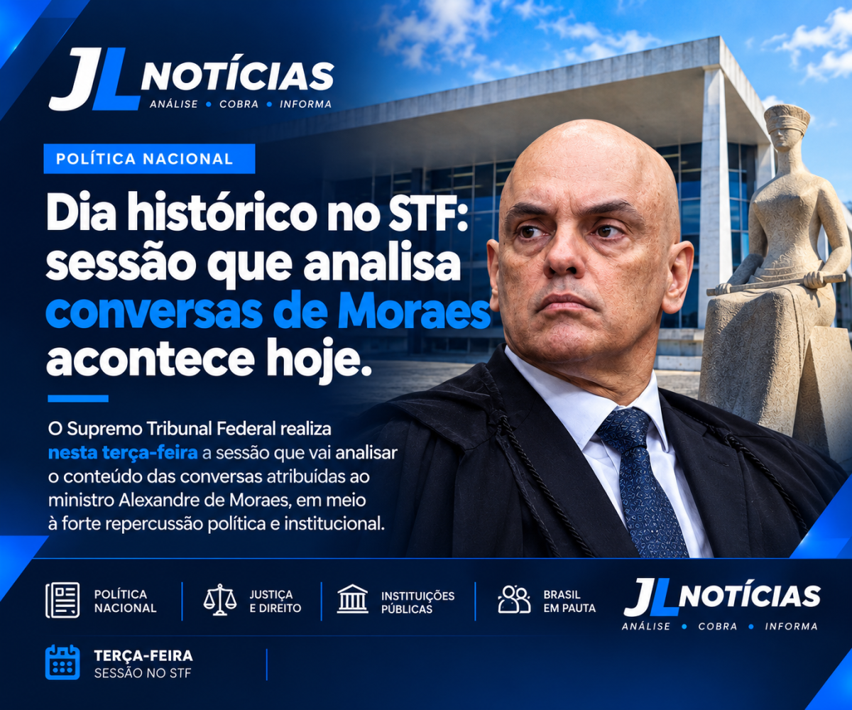 Dia histórico no STF: sessão que analisa conversas de Moraes acontece hoje