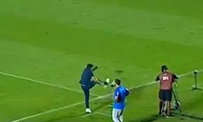 Abel Ferreira é denunciado no STJD por chutar microfone em jogo entre Palmeiras e Mirassol