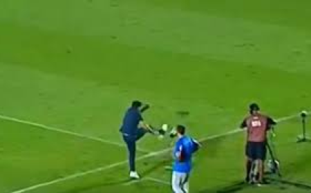 Abel Ferreira é denunciado no STJD por chutar microfone em jogo entre Palmeiras e Mirassol