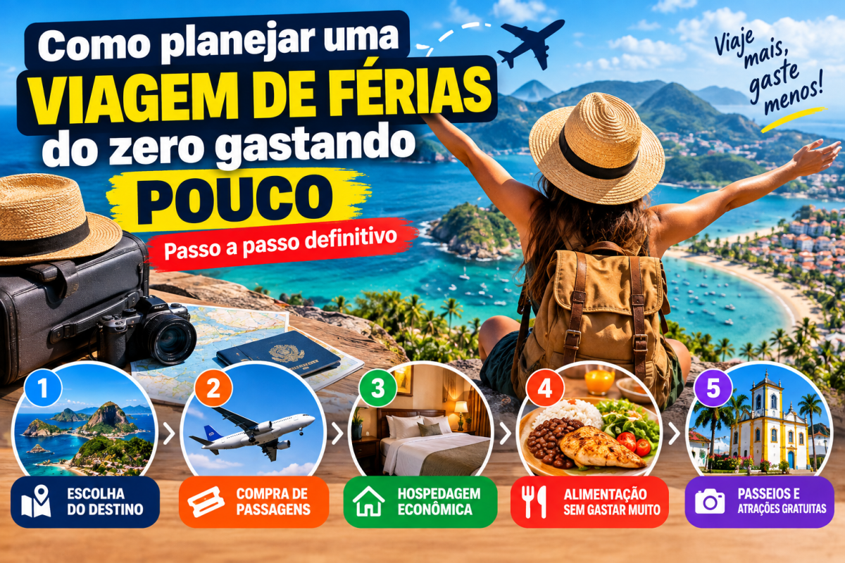 Como planejar uma viagem barata passo a passo e economizar