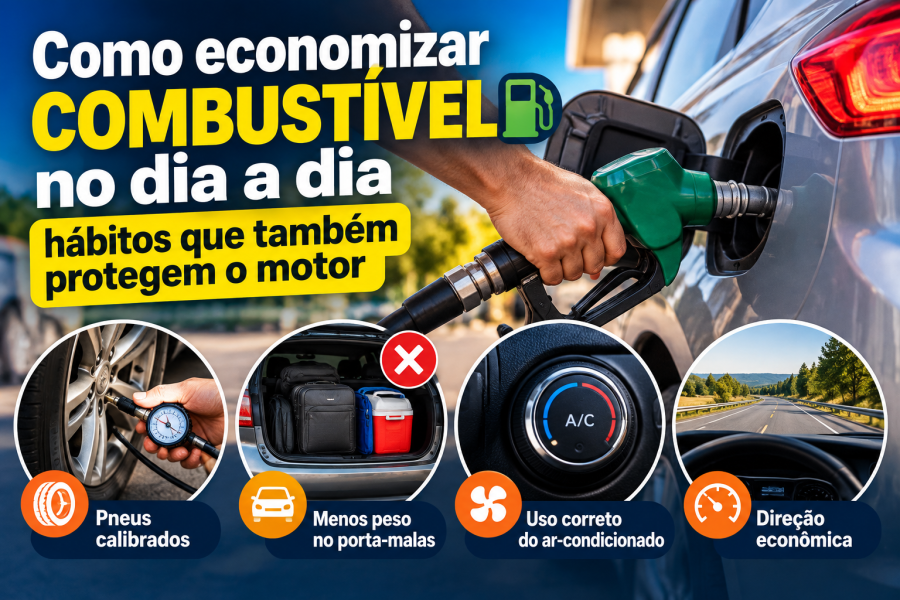 Como economizar combustível no dia a dia e cuidar do motor